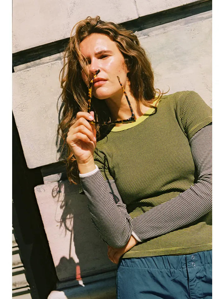 Striped Ringer Tee