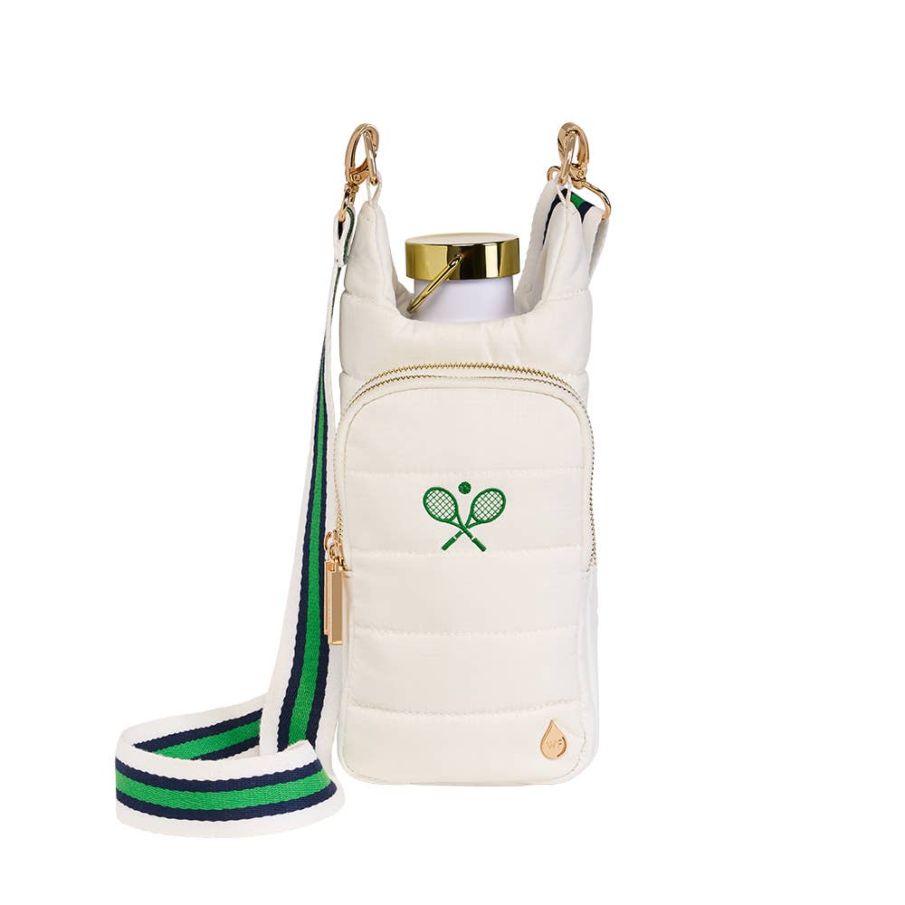 WanderFull - White HydroBag® with Tennis Embroidery