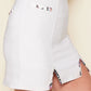 Wing Woman Double V Skort - White & White Butterfly
