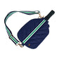 WanderFull - Pickleball HydroSling Bag with Removable Racquet Cover- Navy Matte with Stripe