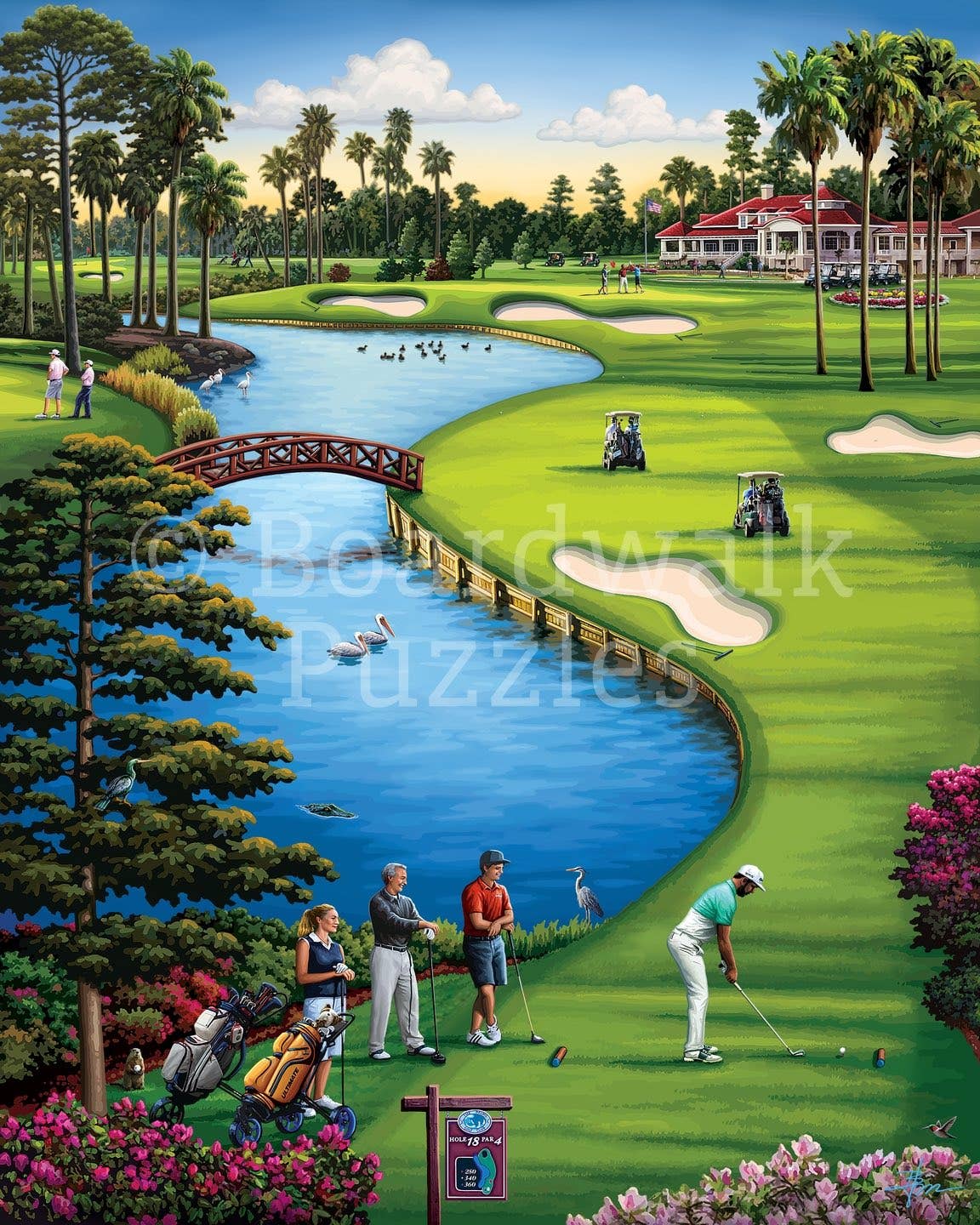 Boardwalk Puzzle Company - 18th Hole - 1000 Piece