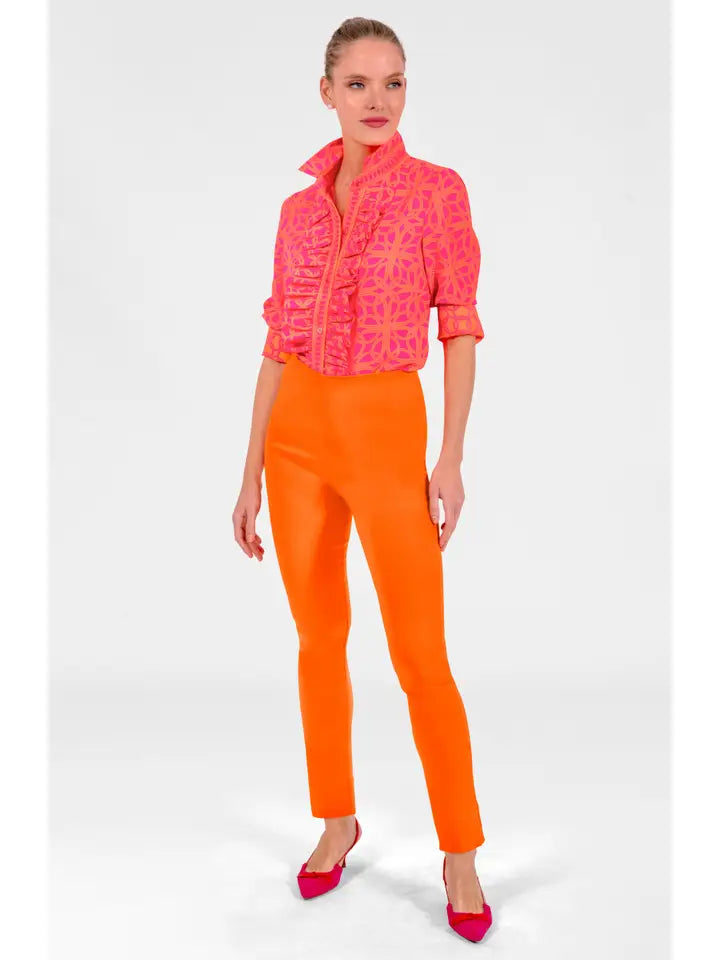 Ruffle Rumble Blouse - Ring Toss