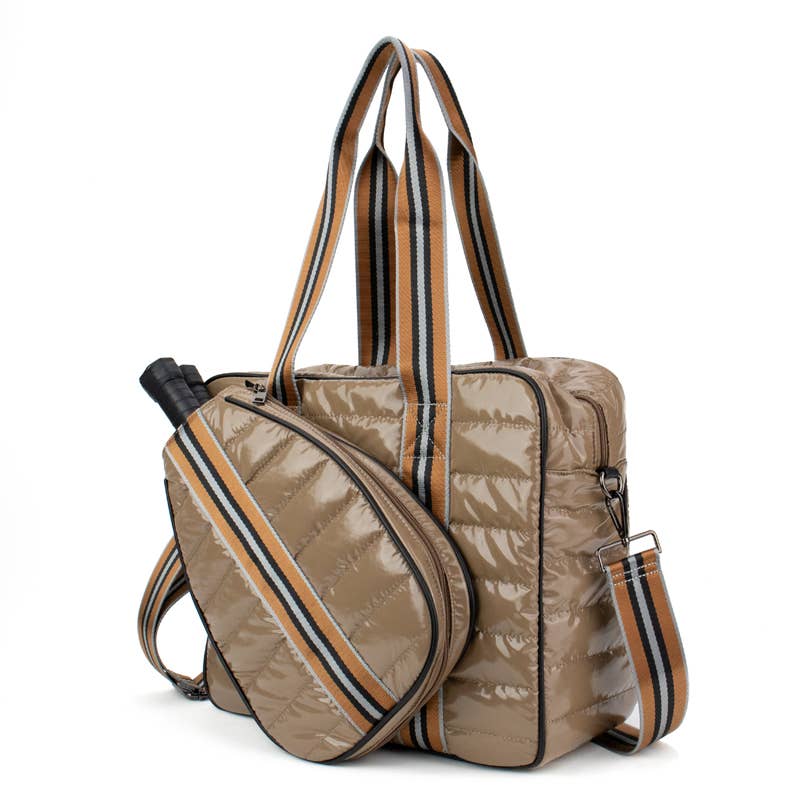 Pickleball Puffer Duffel Sport Bag: Kelly Green