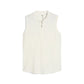 Aerlon Mock Sleeveless Golf Polo - Warm White