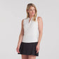 Aerlon Mock Sleeveless Golf Polo - Warm White