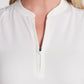 Aerlon Mock Sleeveless Golf Polo - Warm White