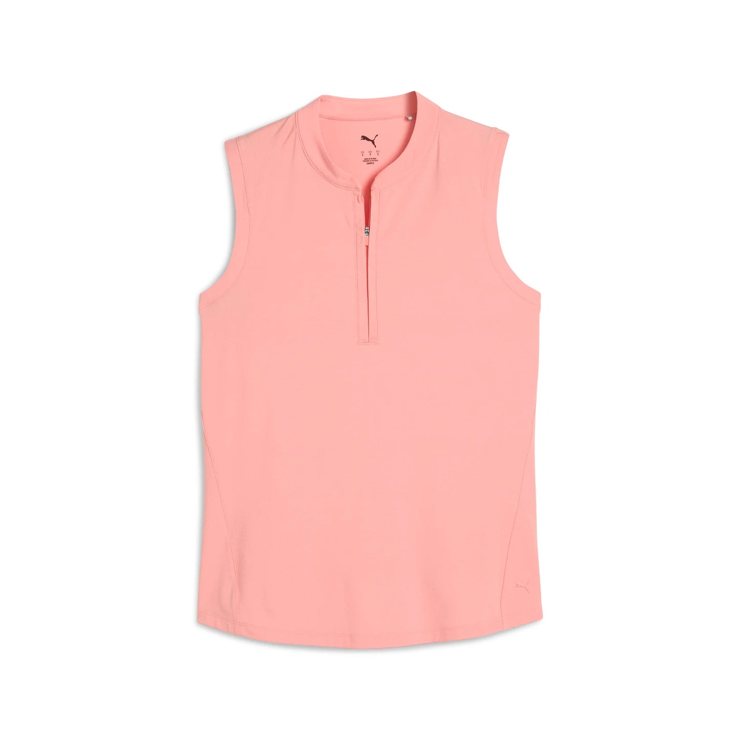 Aerlon Mock Sleeveless Golf Polo - Pink Fruit