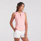 Aerlon Mock Sleeveless Golf Polo - Pink Fruit