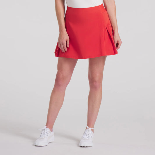 Women's Haute Golf Skirt - Red Fire