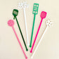 Lucky Lemon Paper Co. - Pickleball Stir Stick Set - Pink