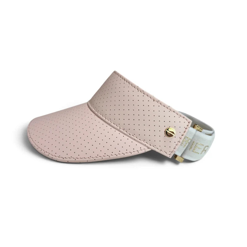 Fenix Sportier The Leather Visor - Peony Leather & Gold