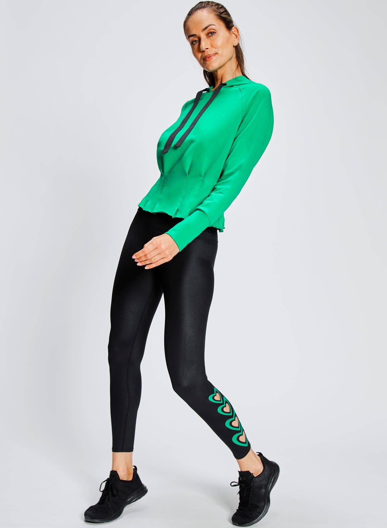 Urban Savage - Pleated Hoodie: Black / M