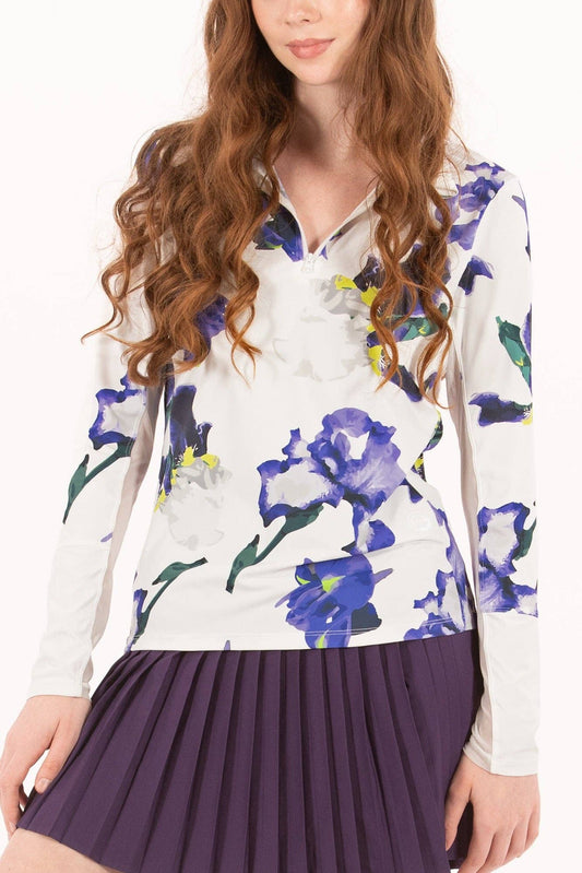 Foray Golf - Printed Sun Shirt: Iris Rhapsody Print