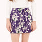 Foray Golf - Core Basic Skirt w/ Pockets- Blossom Blast: Violet Floral