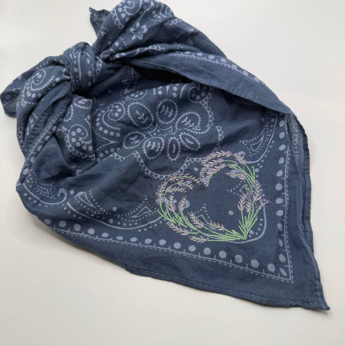 Valentine's Lavender Heart Bandana