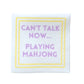Mahjong Cocktail Napkins – Linen-Feel (25-Pack)
