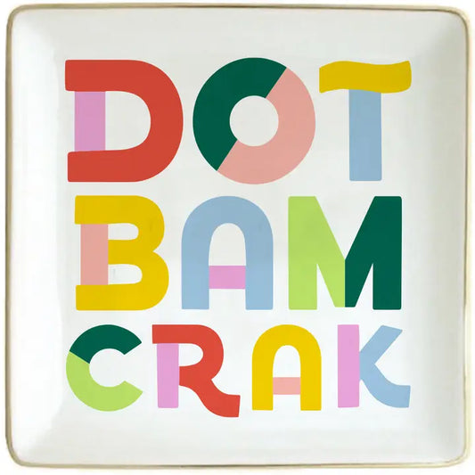 Ceramic Trinket Tray - Dot Bam Crak