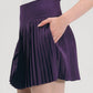 Foray Golf - Pleated Performance Skirt: Plum / M