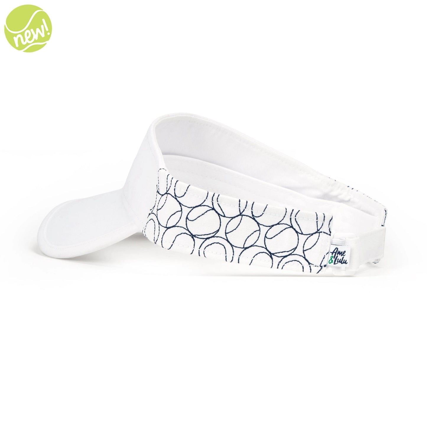 Navy Tennis Balls Country Club Visor