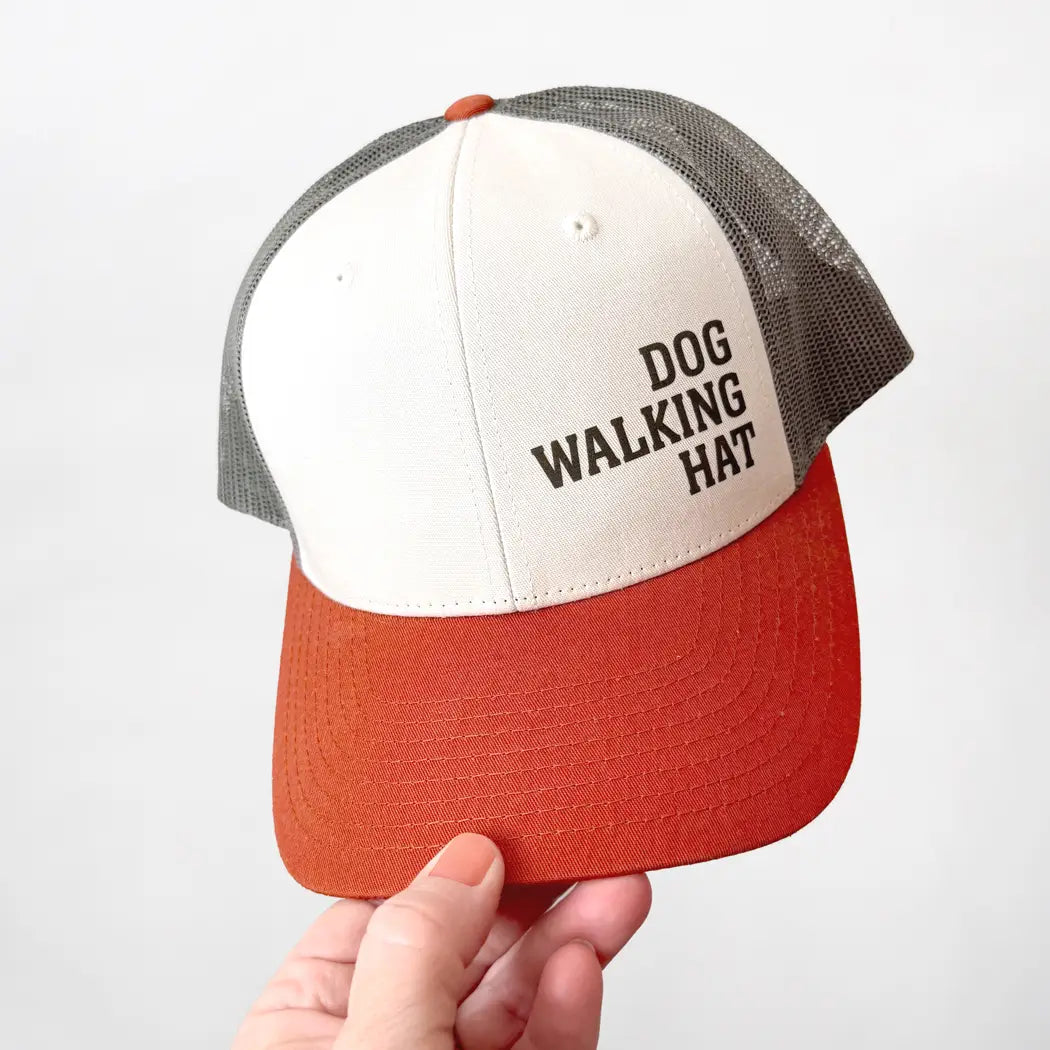 Dog Walking Hat | Tri-Tone Trucker Hat For Dog Lovers