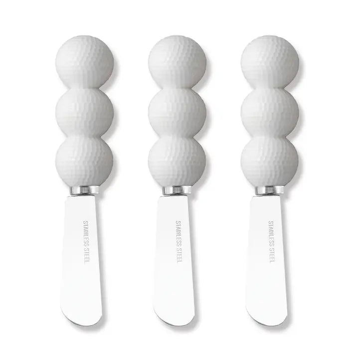 3-Piece Golf Balls Cheese Spreader