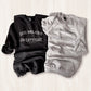 Dog Walking Crewneck Sweatshirt - Cement