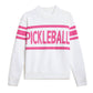 Pickleball Prep - Pickleball Essential Crewneck Sweater, Pink: M