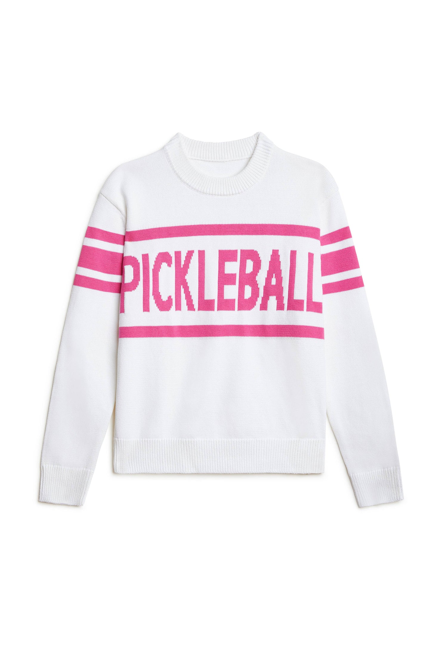 Pickleball Prep - Pickleball Essential Crewneck Sweater, Pink: M