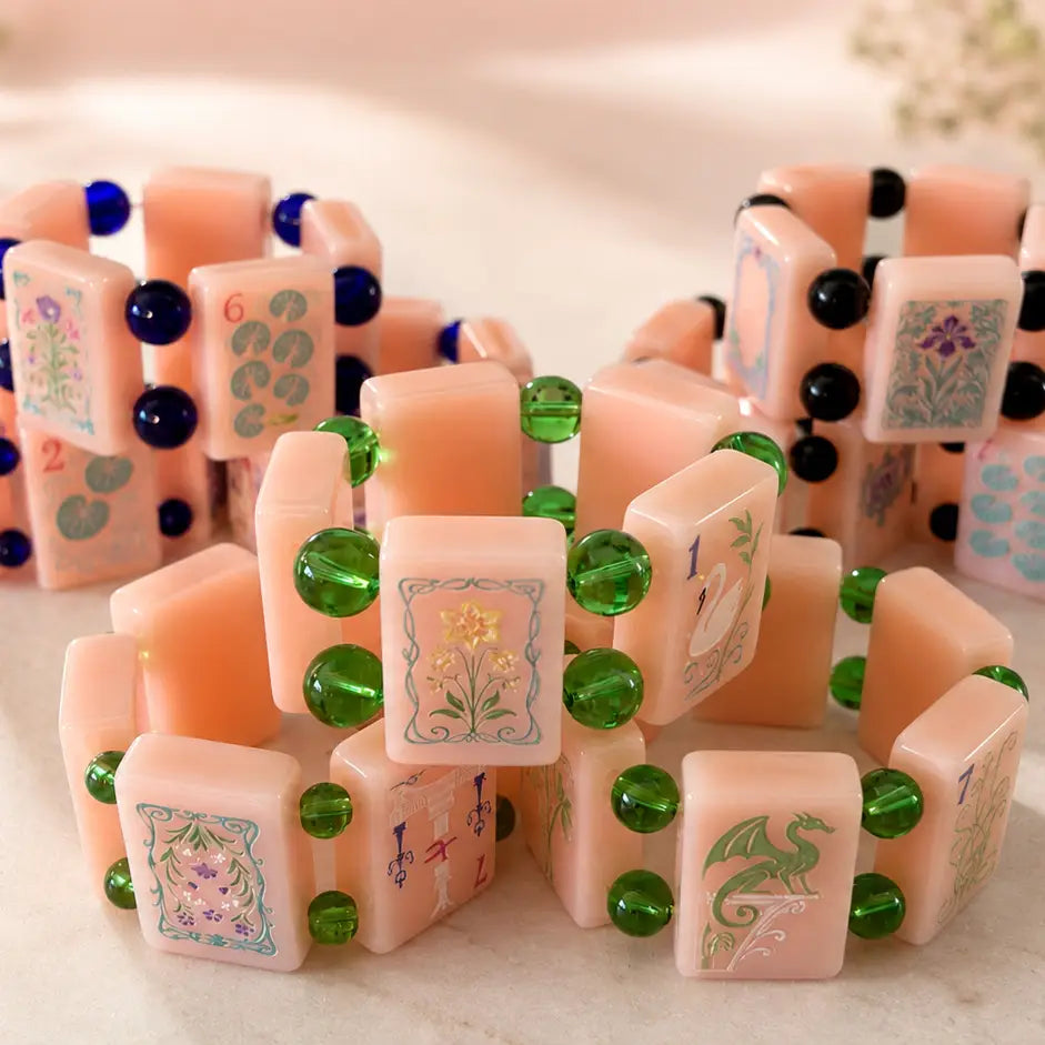 Parisian Pink Mah Jongg Tile Bracelet