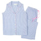 Sleeveless 100% Cotton Capri Pajamas