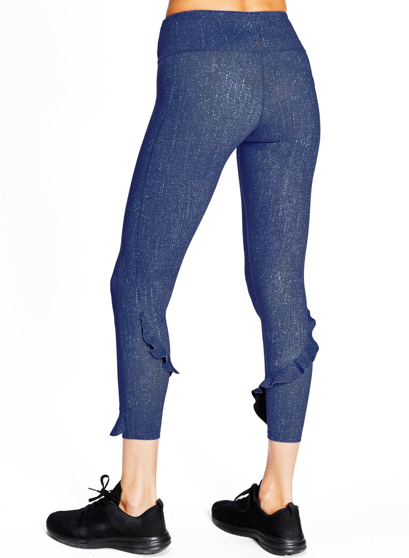 Urban Savage - Ruffle Legging: Denim / M