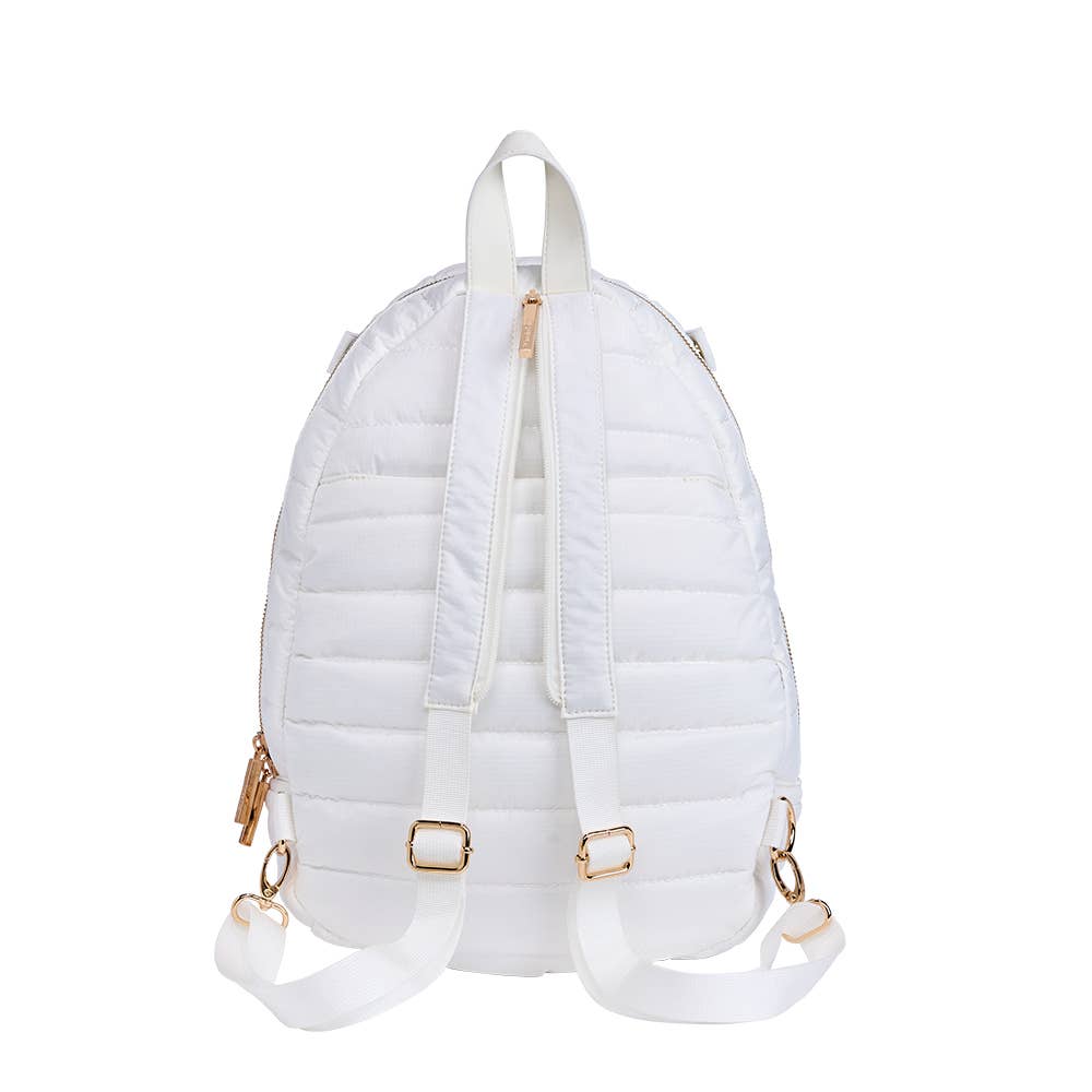 WanderFull - Pickleball HydroSling Bag with Removable Racquet Cover- White Ripstop with Stripe