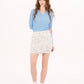 Foray Golf - Boucle Trimmed Faux Wrap Skirt: Winter White Boucle / Regular 15.5" / XS