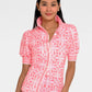 Puff Sleeve Top - Ring Toss