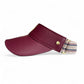 THE LEATHER VISOR - CRIMSON, VARSITY STRIPED ELASTIC & GOLD