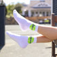 Green Ace Love Crew Socks