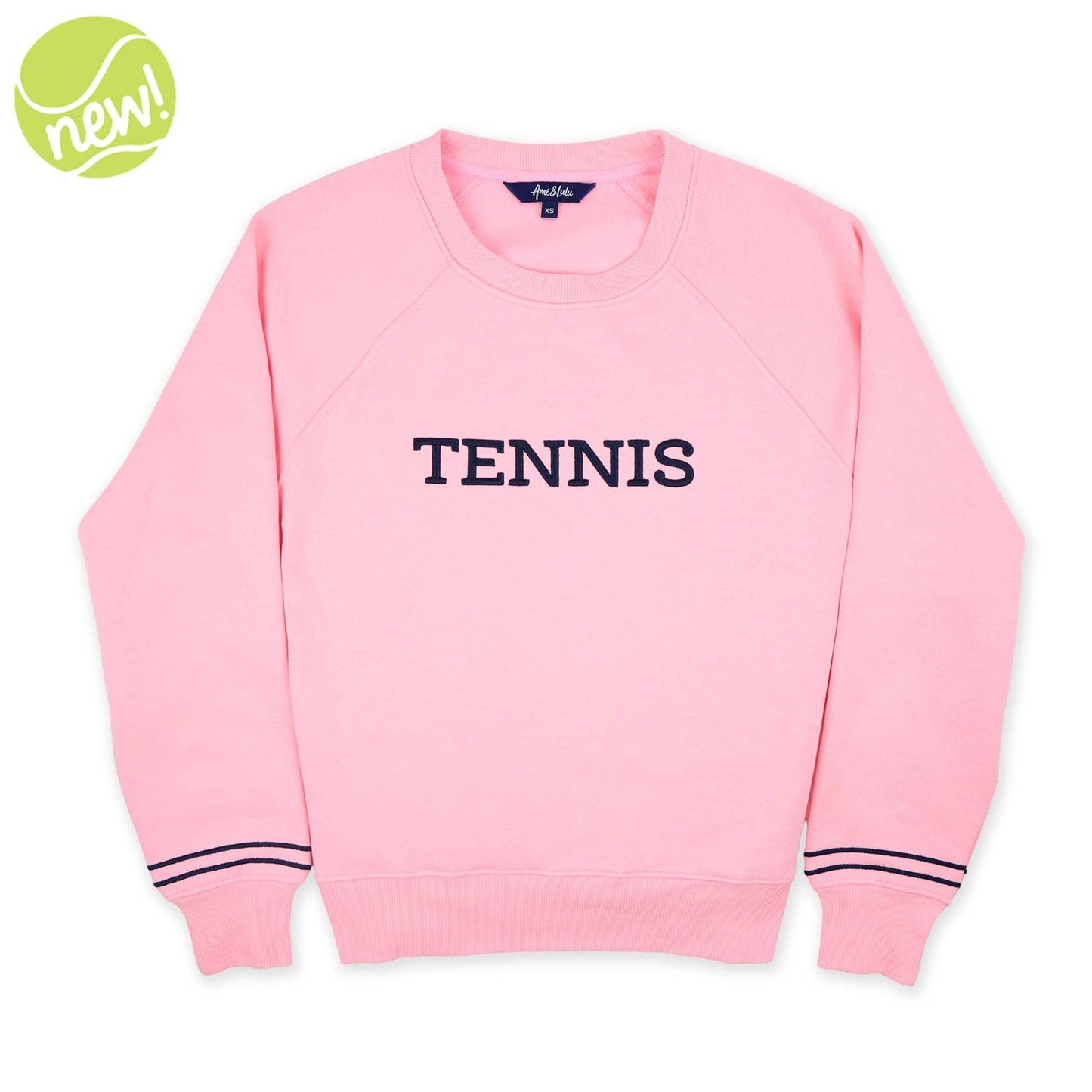 Ame & Lulu - TENNIS Sweatshirt - Pink / Navy