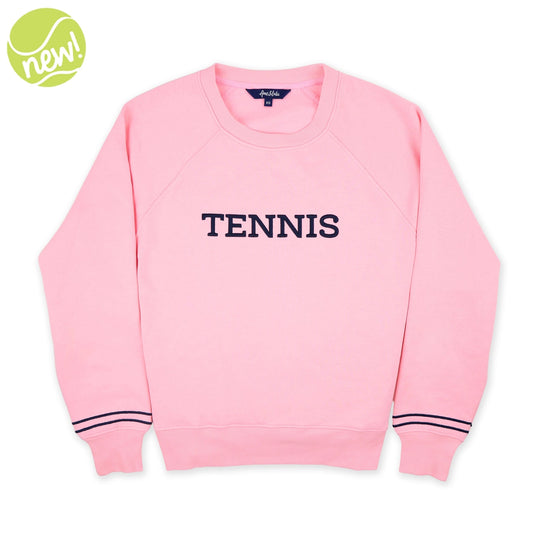Pink Navy Tennis Play All Sweatshirt