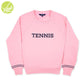 Ame & Lulu - Play All Sweatshirt: Pink Navy Tennis / Medium