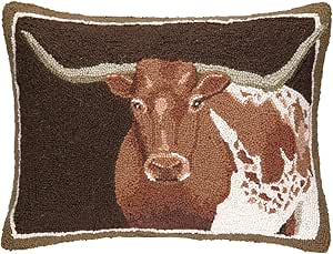 Peking Handicraft Longhorn Hook Pillow, 16 by 22-Inch