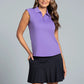 Solid Sleeveless Polo