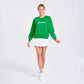 Green White Tennis Play All Sweatshirt