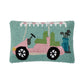 Peking Handicraft - Pink Golf Cart Hook Pillow