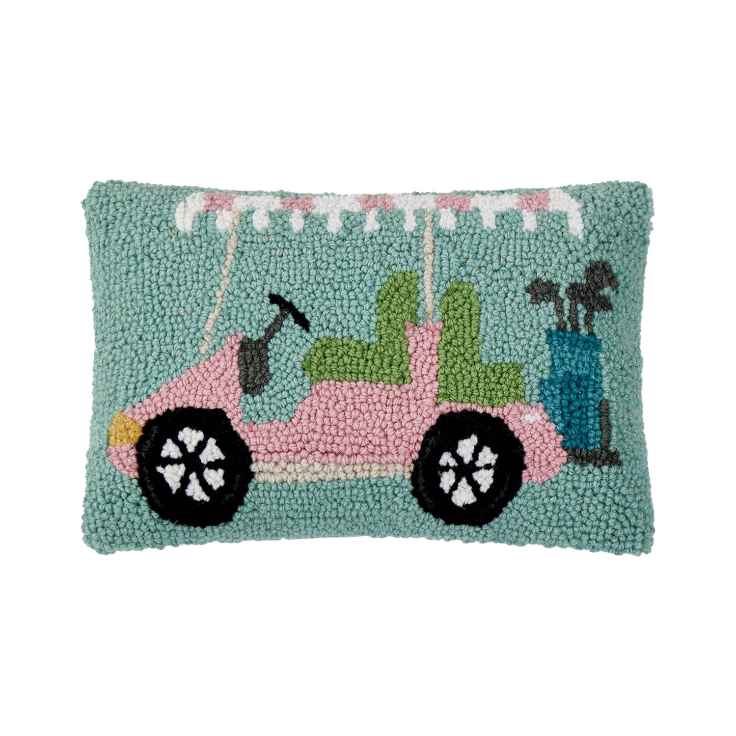 Peking Handicraft - Pink Golf Cart Hook Pillow