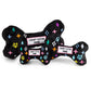 Haute Diggity Dog - Black Monogram Chewy Vuiton Bone Squeaker Dog Toy