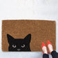 Peeking Cat Doormat-18X30"L