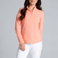 Solid Long Sleeve Mock Neck Top