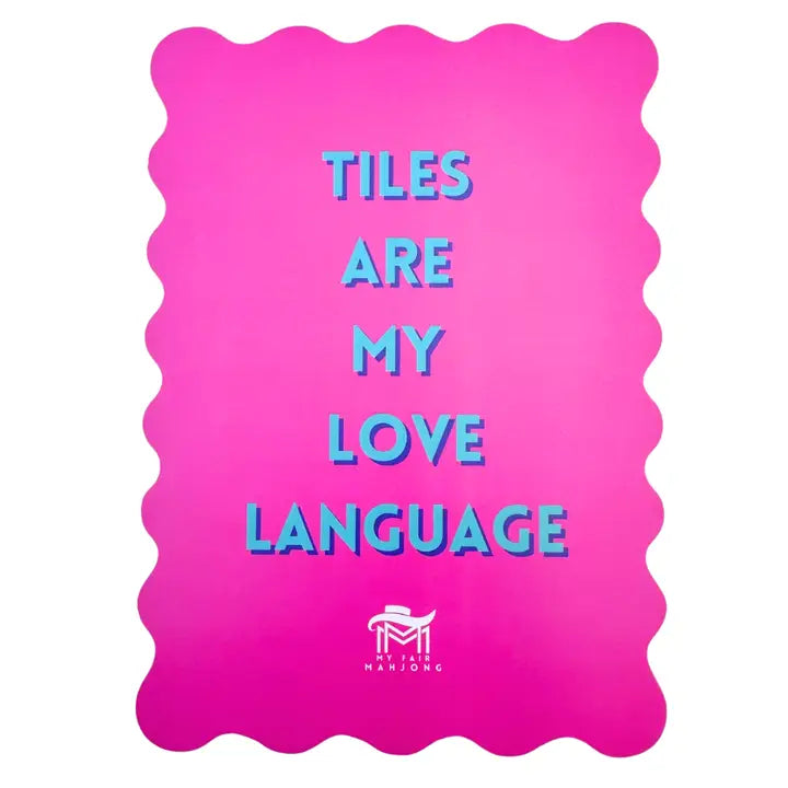 Mahjong Shuffle Card – Scalloped Edition