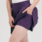 Foray Golf - Pleated Performance Skirt: Plum / M