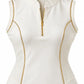 Camille Sleeveless Polo (Ivory / Champagne Gold)